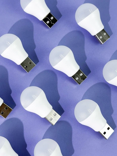 USB LED лампа XO Y1 (1W / 5V) / работает от любого разъема USB с входным напряжением 5V / (белого цвета) - изображение 7
