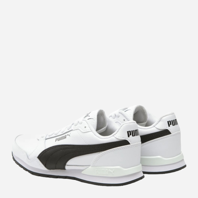 Підліткові кросівки для дівчинки Puma ST Runner v3 L Jr 384904-07 37 (4UK) Білі з чорним (4065449542869) - зображення 4