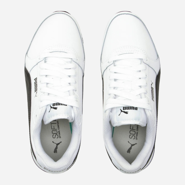 Buty sportowe dziecięce dla dziewczynki Puma ST Runner v3 L Jr 384904-07 37.5 (4.5UK) Białe z czarnym (4065449542876) - obraz 5