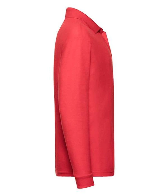 Футболка поло дитяча Fruit of the Loom 65/35 Long sleeve polo kids 116 см Червоний (063201040116) - Фото 2 Футболка поло дитяча Fruit of the Loom 65/35 Long sleeve polo kids 116 см Червоний (063201040116) - зображення 2