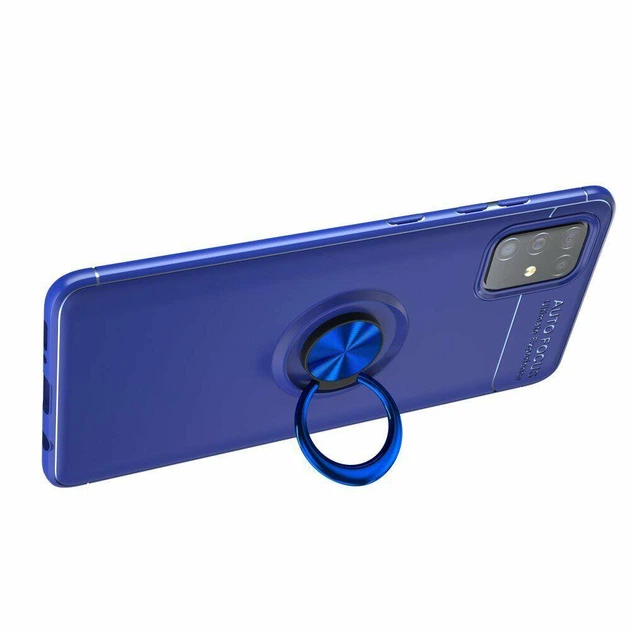 Чехол TPU Ring для Samsung Galaxy M31s / M317 бампер с подставкой Blue - изображение 4