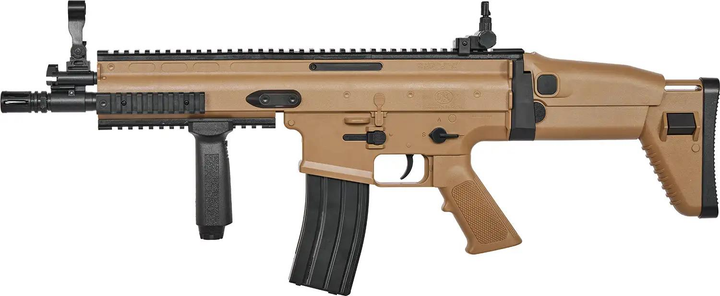 Винтовка страйкбольная Cybergun SA FN SCAR-L Spring кал. 6 мм ВВ. Tan - изображение 1