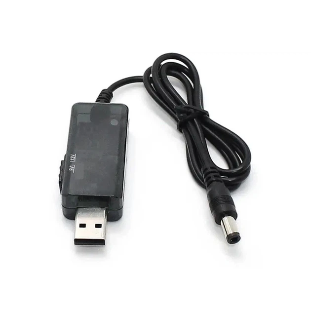 Кабель для роутера USB 5V в 9V і 12V Підвищує перехідник перетворювач живлення від повербанку - зображення 2