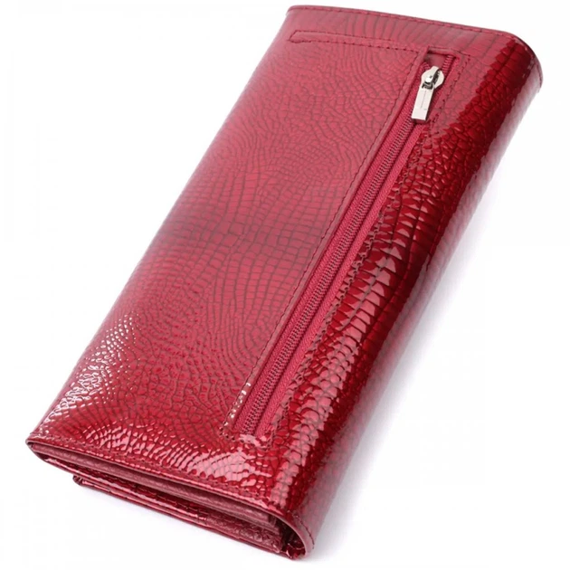 Жіночий лаковий шкіряний гаманець ST Leather 22717 - зображення 4
