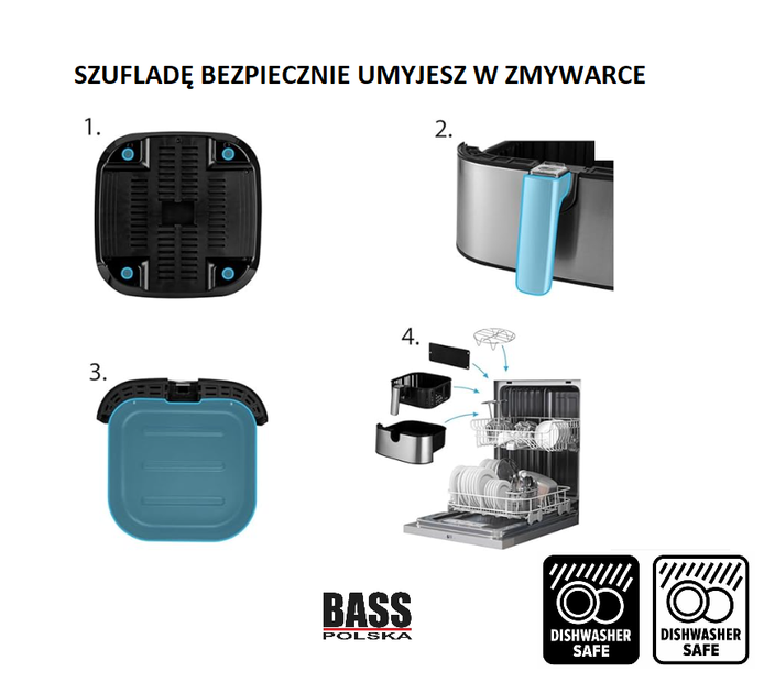 Frytkownica beztłuszczowa Bass Polska BH 10876 - obraz 6