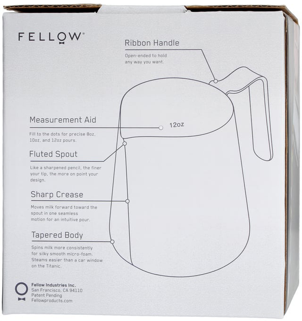 Dzbanek Fellow Eddy Pitcher grafitowy 530 ml (852212007496) - obraz 5