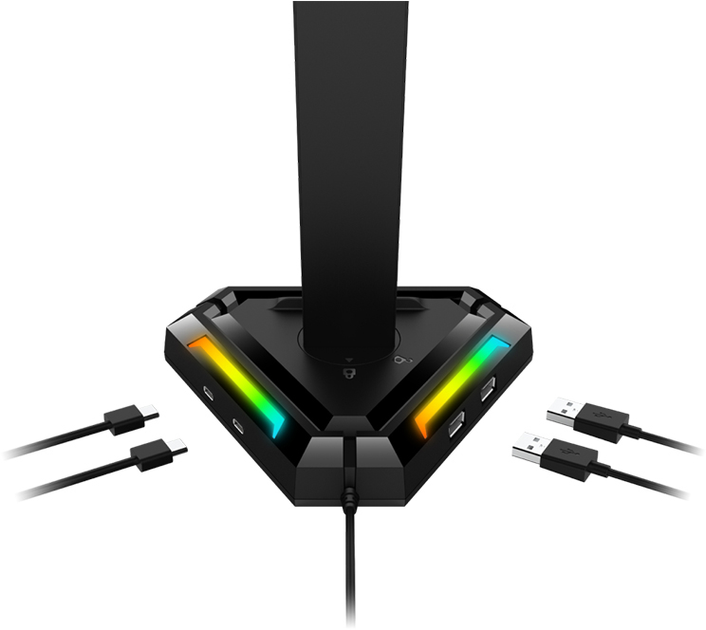 Підставка для навушників Genius GX-UH100 Black (4710268260158) - зображення 4