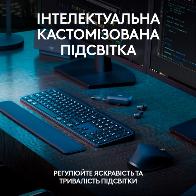 Комплект беспроводной Logitech MX Keys S PLUS PALMREST + MX Master