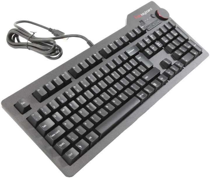 Клавіатура дротова Das Keyboard 4 Professional Cherry MX Blue USB Black (DKPKDK4P0MCC0UUX) - зображення 2