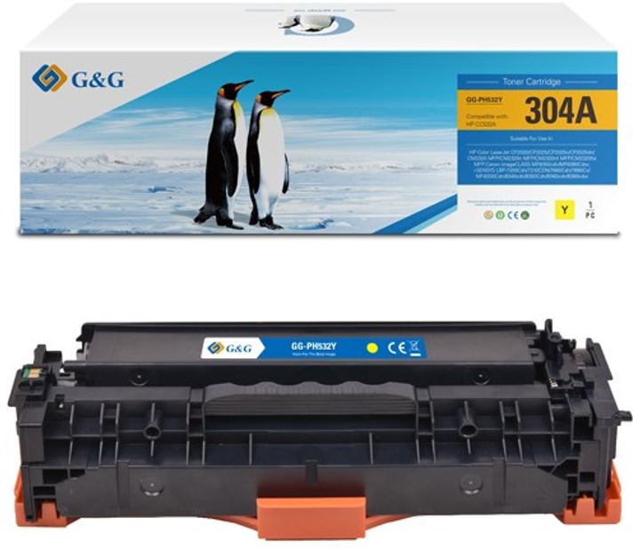 Toner G&G do HP CC532A Yellow (NT-PH532UY) - obraz 1