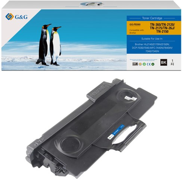 Toner G&G do Brother TN2120 Black (NT-PB360) - obraz 1