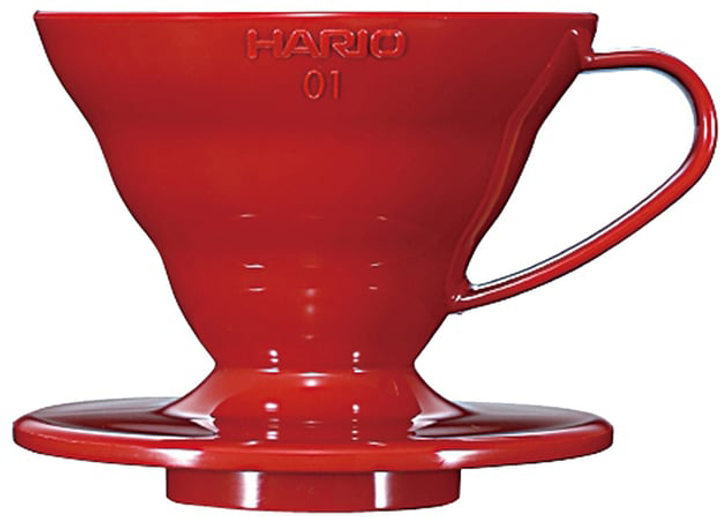 Dripper do kawy Hario V60-01 Ceramiczny Czerwony (4977642736665) - obraz 1