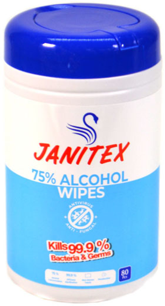 ROZETKA | Влажные салфетки Janitex с содержанием спирта 75% 80 шт в ...