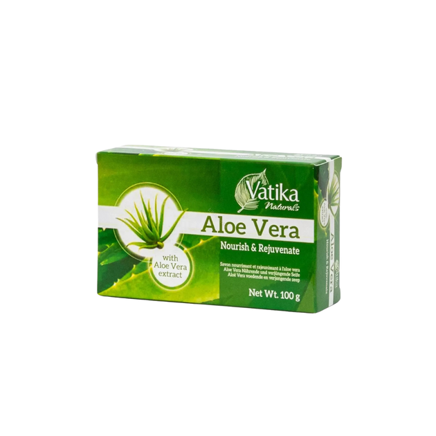 Мыло Vatika Dabur Алое Вера 100г 5022496019033 - Фото 1 Мыло Vatika Dabur Алое Вера 100г 5022496019033 - изображение 1