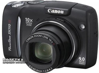 186001 現状品 canon キャノン デジタルカメラ PowerShot SX110 IS  ブラック [250514HM120153] Фотоаппарат Canon PowerShot SX110 IS Black купить на ROZETKA