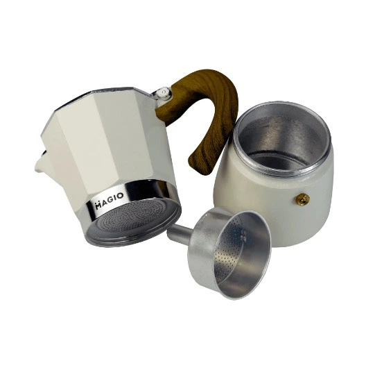Гейзерная кофеварка Magio MG-1009 450 мл 9 чашек молочная 4704395 - Фото 3 Гейзерная кофеварка Magio MG-1009 450 мл 9 чашек молочная 4704395 - изображение 3