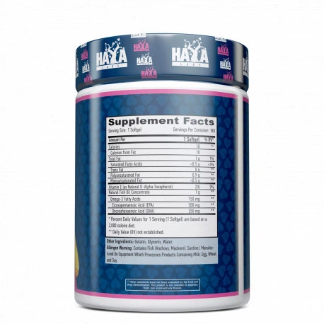 Жирные кислоты Haya Labs Ultra Omega 3, 180 капсул 4551807 - изображение 2