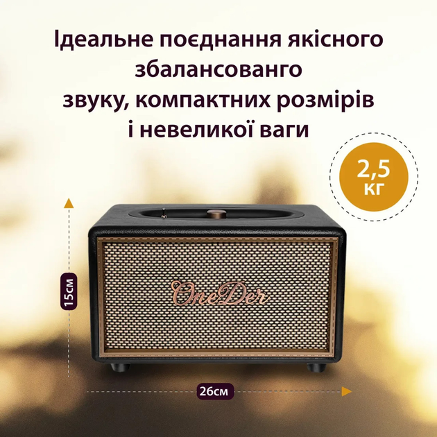 Міні стовпчик для телефону бездротова акустика портативна стовпчик з fm радіо Чорний 4734472 - зображення 3