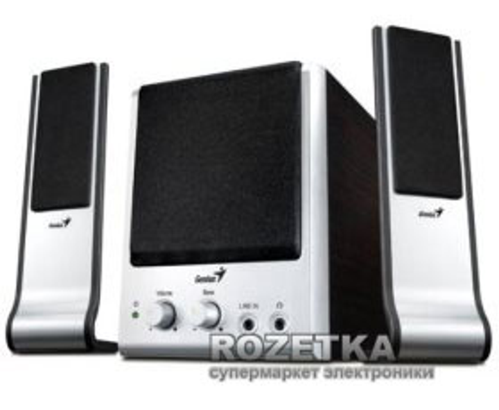 Акустическая система Genius SW-Flat 2.1 850 Silver-Black (31730600101 ...