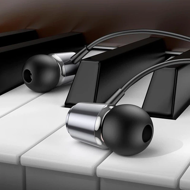 Навушники HOCO Spring metal універсальні earphones with mic M108 4756778 - зображення 7