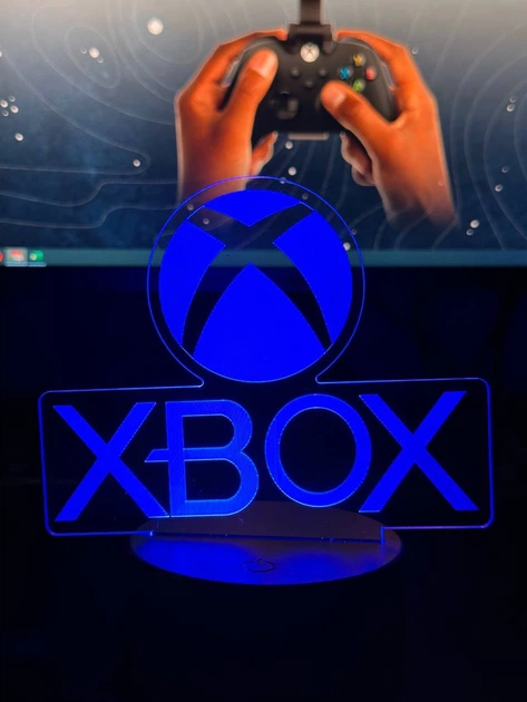 Светильник настольный RGB 3D + пульт (Xbox) Lux 4753287 - изображение 6