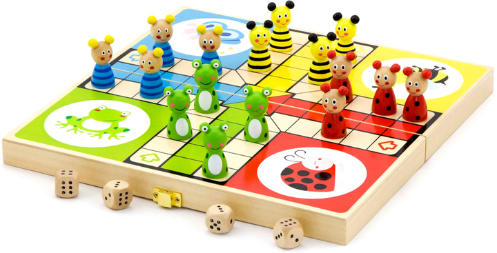 Drewniana gra planszowa Viga Toys Ludo (6934510500641) - obraz 2