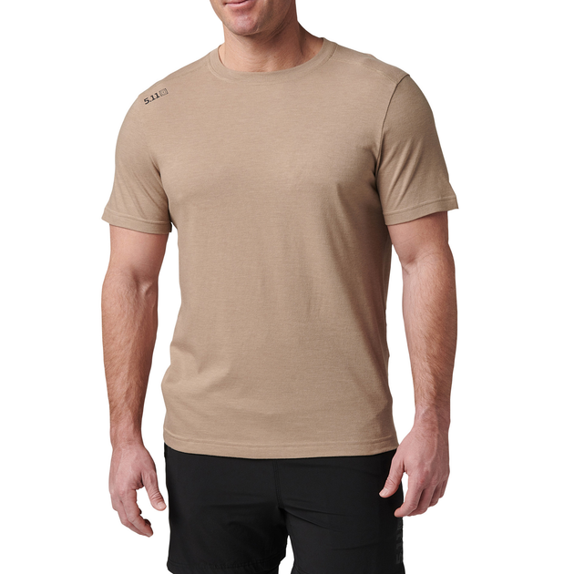 Футболка тактична потовідвідна 5.11 Tactical® PT-R Charge Short Sleeve Top 2.0 L Desert Brush Heather - зображення 1