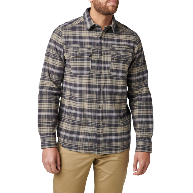 Сорочка тактична 5.11 Tactical Lester Long Sleeve Shirt L Volcanic Plaid - зображення 2