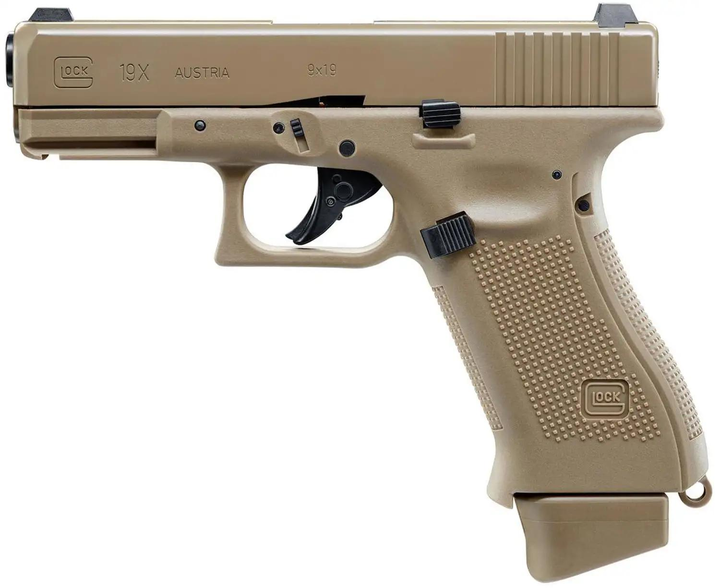 Пистолет страйкбольный Umarex Glock 19X СО2 кал. 6 мм ВВ (39860296) - изображение 1