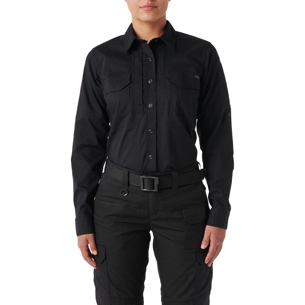 Рубашка тактическая женская 5.11 Tactical Women’s ABR Pro Long Sleeve Shirt S Black - изображение 1