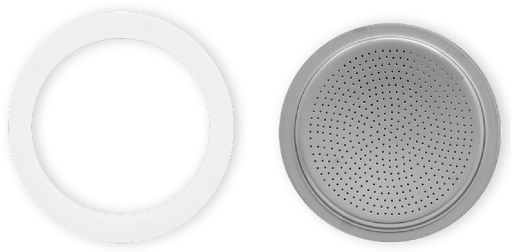 Zestaw Bialetti Uszczelka + sitko do kawiarek aluminiowych na 6 kubków (1003000554) - obraz 4