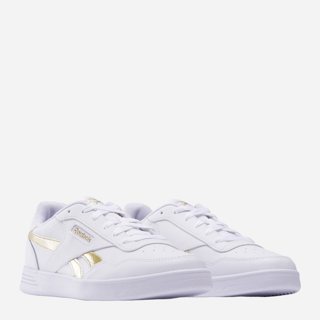 Жіночі кеди низькі Reebok Court Advance 100202590 38 (5UK) Білий/Золотистий (1200143820254) - зображення 2