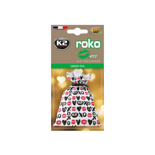 Автомобільний ароматизатор (освіжувач) повітря "зелений чай" K2 VINCI ROKO KISS GREEN TEA 25G (V822K) - Фото 1 Автомобільний ароматизатор (освіжувач) повітря "зелений чай" K2 VINCI ROKO KISS GREEN TEA 25G (V822K) - зображення 1