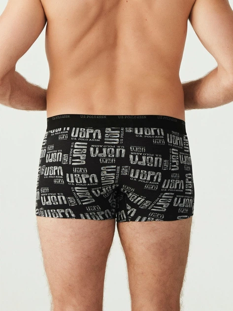 Набор трусов-боксеров мужских US Polo Assn 80338 M 3 шт ANTH MLG/Черный/ Серый MLG PRINTED (8680557273816) - изображение 6