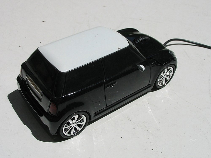 Мышка компьютерная проводная Mini Cooper черная L0106 - изображение 2