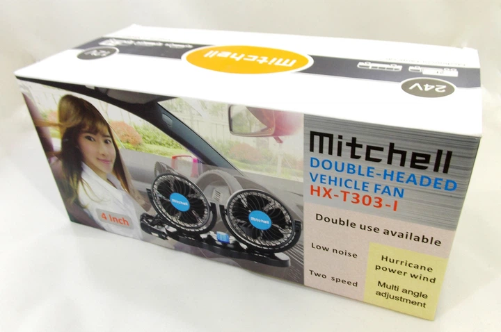 Автомобильный салонный вентилятор 24 В Mitchell T304-I автовентилятор в прикуриватель 24вольт автомобильный M10380 - Фото 5 Автомобильный салонный вентилятор 24 В Mitchell T304-I автовентилятор в прикуриватель 24вольт автомобильный M10380 - изображение 5