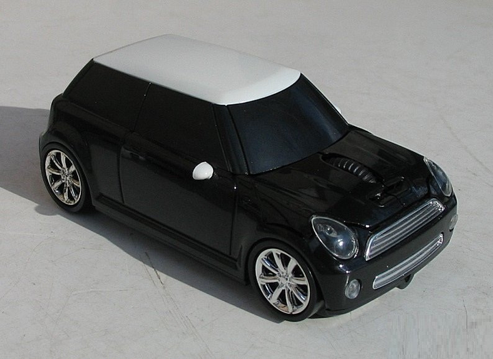 Мышка компьютерная беспроводная Mini Cooper черная L0131 - изображение 2
