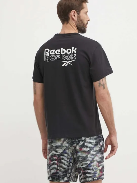 Футболка бавовняна чоловіча Reebok Ri Brand Proud Gfx Ss Tee 100076383 L Чорна (1200143336489) - зображення 2