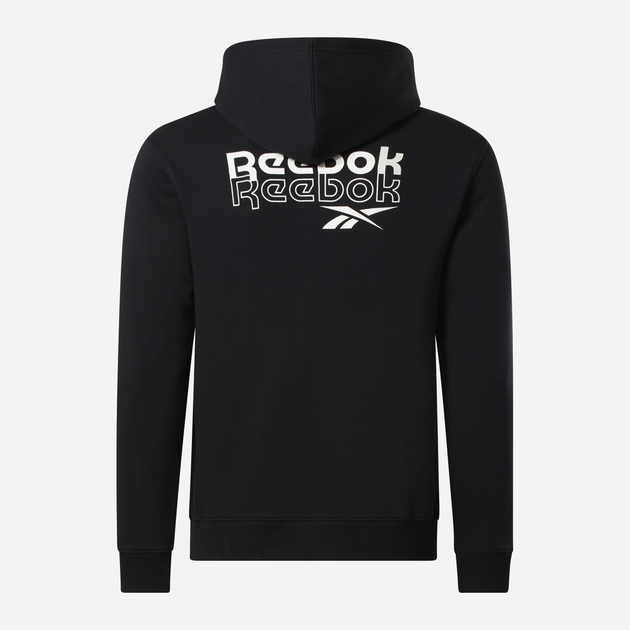 Bluza z kapturem męska Reebok Ri Brand Proud Hoodie 100076385 M Czarna (1200143336618) - obraz 2