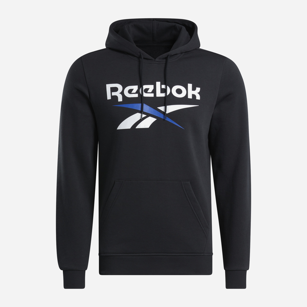 Bluza z kapturem męska ocieplana Reebok Identity Big Logo Fleece Hoodie 100206027 S Czarna (1200143879733) - obraz 1