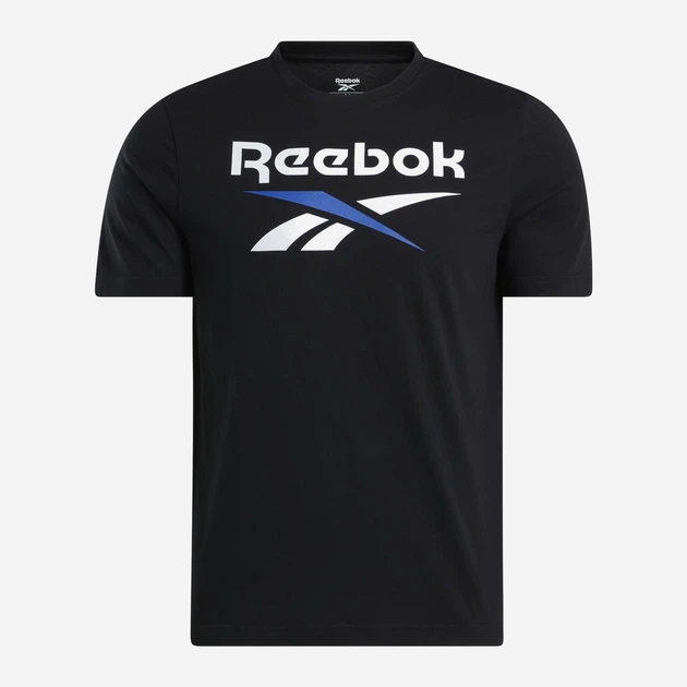 Koszulka męska bawełniana Reebok Identity Big Logo Tee 100206029 M Czarna (1200143952771) - obraz 4