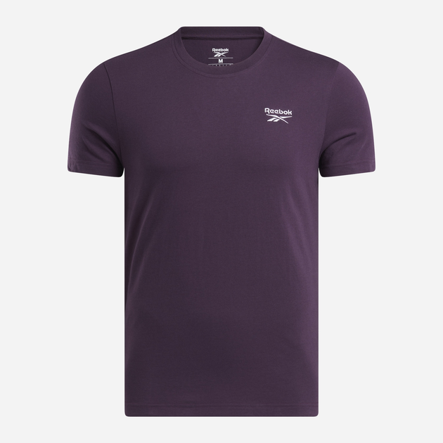 Футболка бавовняна чоловіча Reebok Identity Small Logo Tee 100206078 S Сливова (1200143880005) - зображення 1