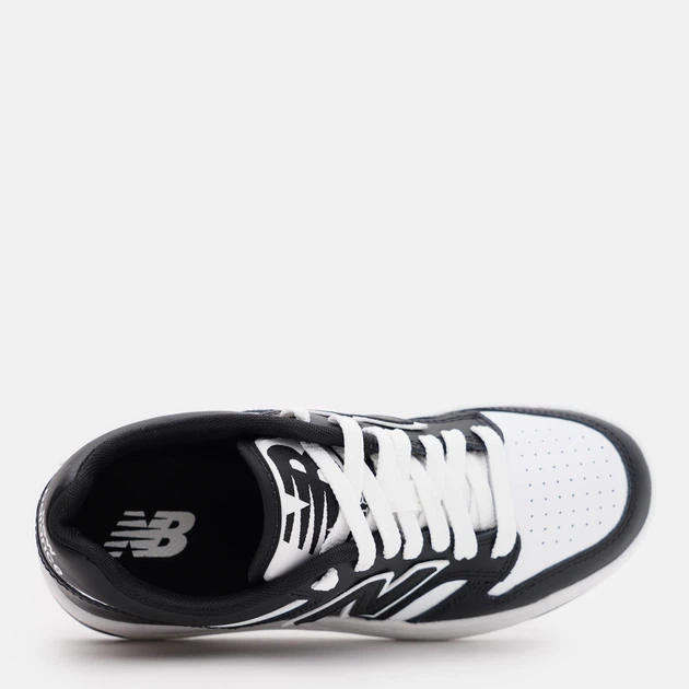 Sneakersy młodzieżowe chłopięce New Balance 480 GSB480BW 36 (4US) Czarny/Biały (197375092119) - obraz 5