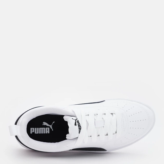 Sneakersy chłopięce Puma Rickie JR 38431103 37 Białe z czarnym (4064536267746) - obraz 5