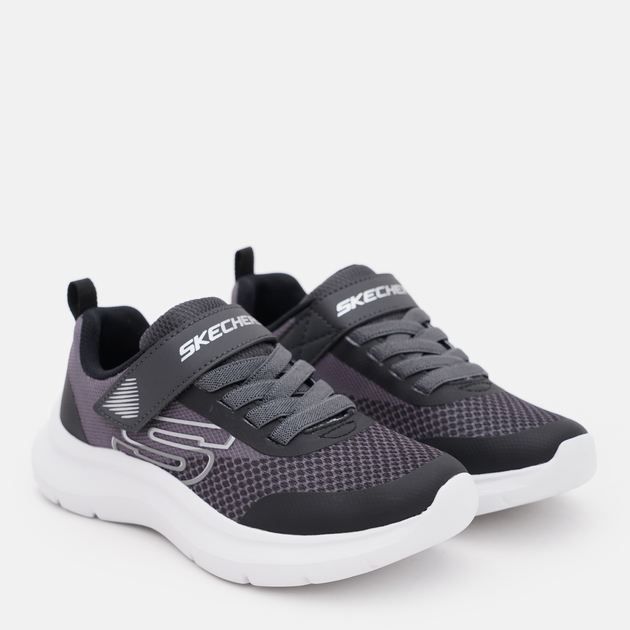 Детские кроссовки для мальчика Skechers Skech Fast 403879L CCBK 33 Серые (196989555751) 