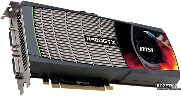 Видеокарта MSI PCI-Ex GeForce GTX 480 1536 MB GDDR5 (384bit) (700