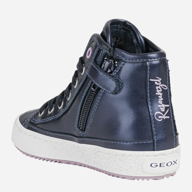 Sneakersy dziecięce dla dziewczynki wysokie Geox J164GD0K9NF-C4002 30 Granatowe (8050036287212) - obraz 4
