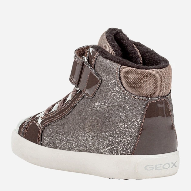 Дитячі зимові черевики для дівчинки Geox B041MB0PVHH-C9006 26 Коричневі (8054730633276) - зображення 3