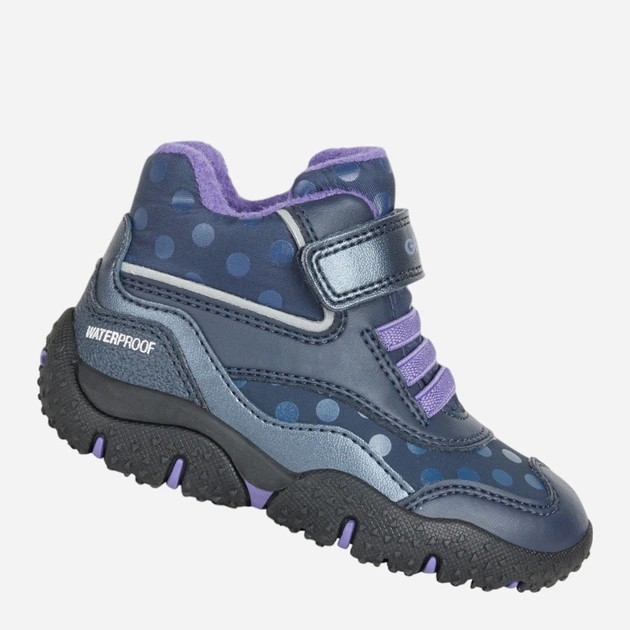 Zimowe trzewiki dziecięce dla dziewczynki Geox B04H1A054FU-C4269 24 Granatowe (8050036157133) - obraz 4