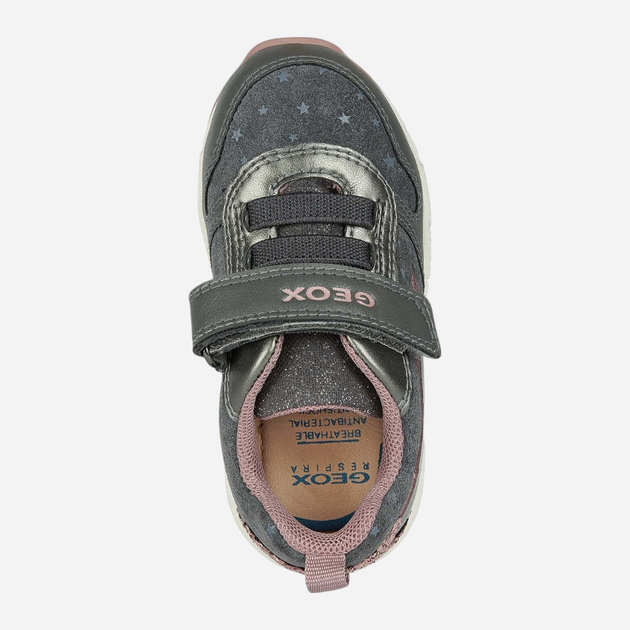 Sneakersy dziecięce dla dziewczynki Geox B263ZA0BS02-C1325 25 Szare (8050036766007) - obraz 4